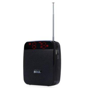 [globalbuy] BOAS BQ800 Handsfree Portable FM Radio Music PlayerOutdoor Mini Wireless Stere/2962604