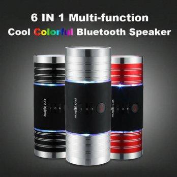 [globalbuy] COLORFUL PORTABLE MULTI-FUNCTION BLUETOOTH SPEAKER , FULL METAL BODY WITH POWE/2964251