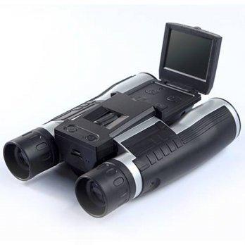 [globalbuy] In stock 12x32 HD Black Binoculars Telescope Folding with Built-in Digital Cam/2947309
