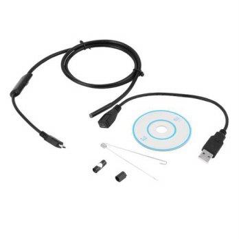 [globalbuy] In stock 6 LED 1M 5.5mm Lens 720P Android USB Endoscope Waterproof Inspection /2701522