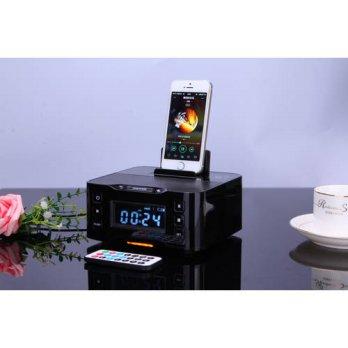 [globalbuy] LCD Digital FM Radio Dual Alarm Clock Music Dock Charger Station Bluetooth Ste/1393065