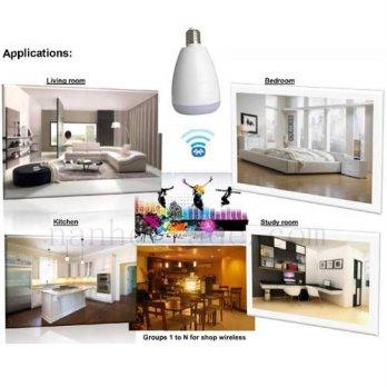 [globalbuy] LED Light Bulb V3.0 Bluetooth speaker Colorful Smart Music Bulb with Remote Co/2963301