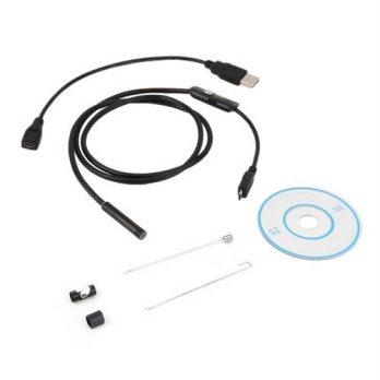 [globalbuy] New 1M 6LED USB Waterproof Endoscope Borescope Tube Snake Camera 7mm Lens Came/2941300