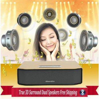 [globalbuy] Portable Mini Bluetooth Speaker Dual Bass Speakers Built-in mic Ture 3D Surrou/547340