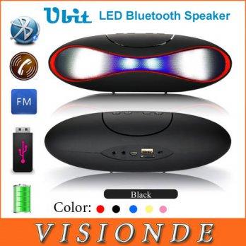 [globalbuy] Ubit 2015 Wireless Bluetooth Speaker TF AUX USB FM Radio With Built-in Mic Han/2962608