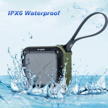 [globalbuy] W-KING IPX6 Outdoor&Shower shockproof Bluetooth Speaker Portable string Blueto/2963550
