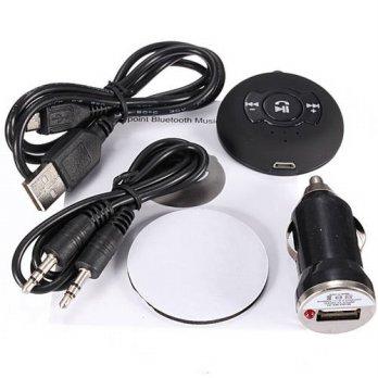 [globalbuy] Wireless Car Kit Set Adapter Speaker + Micro USB Charger Car-Charger + USB Cab/2962872