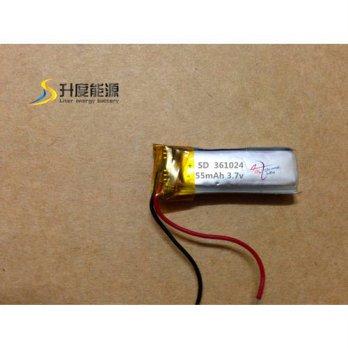 [globalbuy] water treatment polymer 361024 li-polymer battery 55mAh 3.7v good quality OEM /2957931
