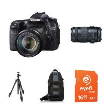 [macyskorea] Amazon Canon EOS 70D with 18-135mm STM and 70-300mm USM Lenses + Eye-Fi Memor/7697050