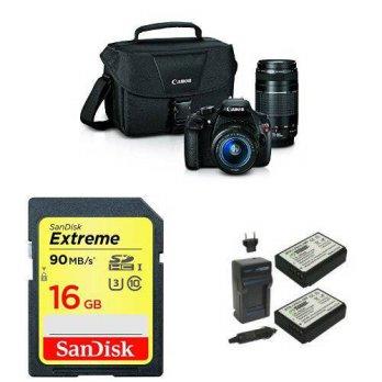 [macyskorea] Amazon Canon EOS Rebel T5 Digital SLR Camera with EF-S 18-55mm IS II + EF 75-/7070294