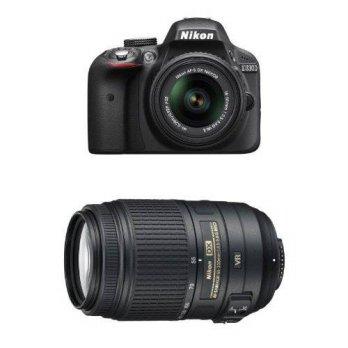 [macyskorea] Amazon Nikon D3300 DX-format DSLR Kit w/ 18-55mm and 55-300mm Lenses (Black)/7697007