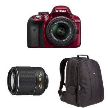 [macyskorea] Amazon Nikon D3300 DX-format DSLR Kit w/ 18-55mm DX VR II & 55-200mm DX VR II/8201638