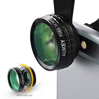 [macyskorea] Aukey AUKEY 3 in 1 Clip-on Cell Phone Camera Lens Kit, 180 Degree Fisheye Len/5767014