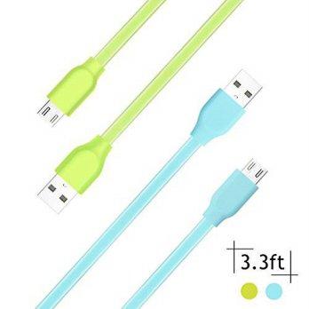 [macyskorea] Aupek [2-Pack] colorful Micro USB Cable 3Ft High Speed USB 2.0 A Male to Micr/9130100