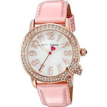 [macyskorea] Betsey Johnson Womens BJ00562-03 Rose Gold-Tone Watch with Pink Patent Leathe/9529500