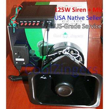 [macyskorea] Cool Zingers 125 Watt Police Siren 5 Sound Emergency Vehicle Warning Speaker /9106510