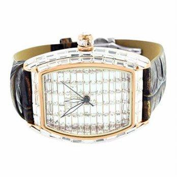 [macyskorea] Diamond and Co. Rose Gold Baguette Lab Diamond Watch For Men Leather Band Sal/9528181