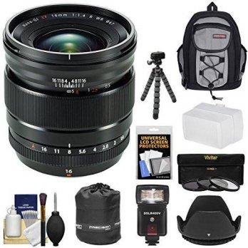 [macyskorea] Fujifilm 16mm f/1.4 XF R WR Lens with Backpack + 3 Filters + Flash + Hood + T/9100101