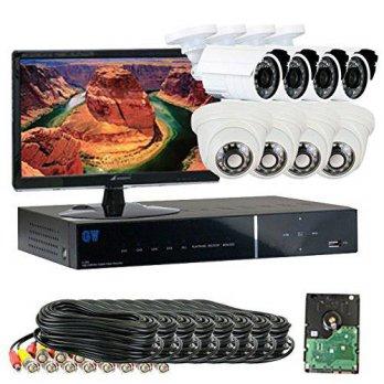 [macyskorea] GW Security Inc 8CHV8 8 Channel H.264 DVR with 8 x 1/3 HDIS CCD Security Came/9512337