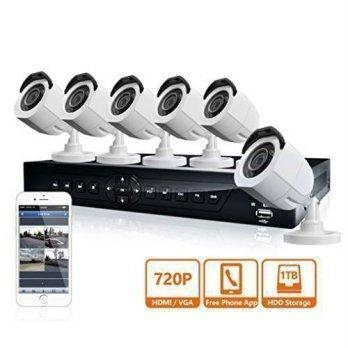 [macyskorea] LaView 8 Channel 720P HD DVR Security System with 1TB Surveillance HDD and 6 /9107342