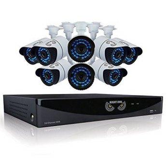 [macyskorea] Night Owl Security 16 Channel Video Security System with 8 Hi-resolution 900 /9104835