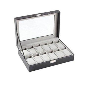 [macyskorea] Ohuhu 12-Slot Leather Watch Box / Watch Case / Jewelry Box /Watch Jewelry Dis/9528457