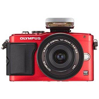 [macyskorea] Olympus Mirrorless SLR E-PL6 with 14-42mm F3.5-5.6 EZ Lens (Red) - Internatio/9505576