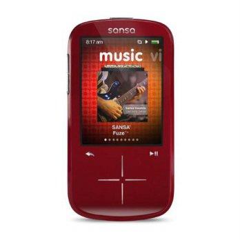 [macyskorea] Sansa Fuze + SanDisk Sansa Fuze+ 4 GB MP3 Player (Red) (Discontinued by Manuf/5226163