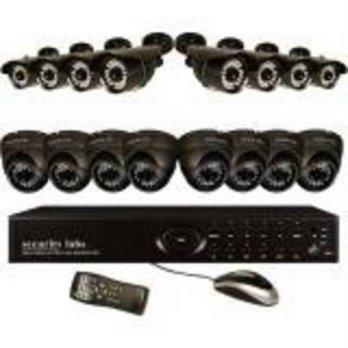 [macyskorea] Security Labs SLM456 16-Channel 960H 3TB DVR with 16 Cameras (Black)/9130304