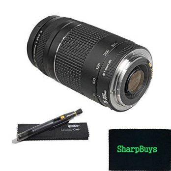 [macyskorea] SharpBuys Canon EF 75-300mm f/4-5.6 III Lens for Canon EOS Rebel T6i DSLR Cam/7069582