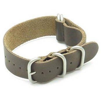 [macyskorea] StrapsCo Leather G10 Nato Zulu Watch Strap in Brown size 22mm/9776454