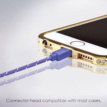 [macyskorea] Swiss-QA Round Braided USB Lighting Sync/Charging Cable for Apple iPhone, iPa/9129719