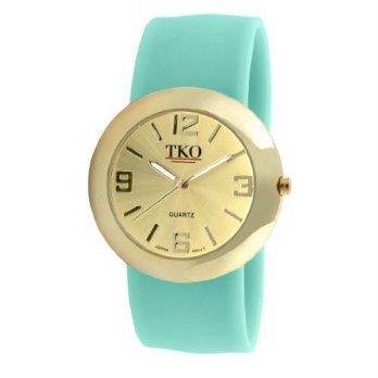 [macyskorea] TKO ORLOGI Womens TK614-GTQ Gold Slap Metal Turquoise Watch/9953591