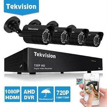 [macyskorea] Tekvision 8CH 720P HD DVR Security Camera System Outdoor Surveillance Kit wit/9514082