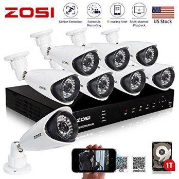 [macyskorea] ZOSI Home CCTV Security Camera System 1TB Hard Drive 8CH 960H Network DVR 100/9109690