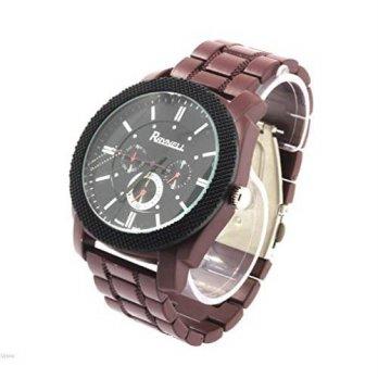 [poledit] 12JKINC TDmall Mens Maroon/Black Fancy Raynell Metal Fashion Quartz Wrist Watch /12678895