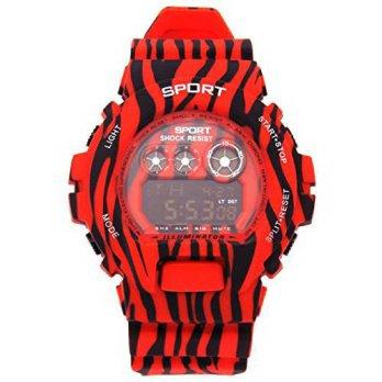 [poledit] 12JKINC TDmall Mens Red Bk Shock Resistant LED Digital Sports Watch wrist watche/12678757