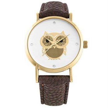 [poledit] Geneva Charming gold/brown owl watch (T1)/12951302