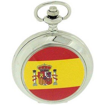 [worldbuyer] BOXX Boxx Spain Spanish Flag White Dial Gents Pocket Watch 12 Chain Boxx322/1344670