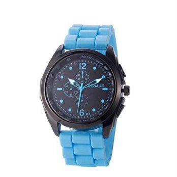 [worldbuyer] Generic Kinghard Roman Numerals Silicone Jelly Gel Quartz Analog Wrist Watch(/1347323