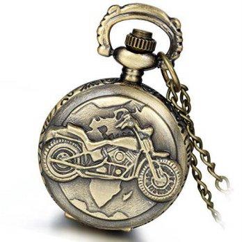 [worldbuyer] Lancardo Mens Womens Fashion Punk Style Bronze Motocyle Vintage Chain Pocket /1341836