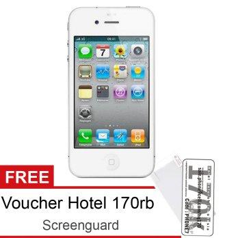 Apple iPhone 4 16GB iOS 7 - Free Voucher Hotel 170rb