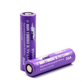 Baterai Efest Purple 18650 2500mAh 35A IMR Flat Top