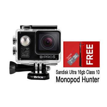 Brica B-Pro 5 Alpha Edition BLACK 12MP _ Free Tongsis Sandisk Ultra 16GB Brica BPro 5 HITAM