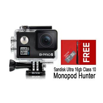 Brica B-Pro 5 Alpha Plus Black 16MP _ Free Monopod Hunter Sandisk Ultra 16GB Brica AP BPro 5 Hitam