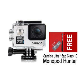 Brica B-Pro 5 Alpha Plus White 16MP _ Free Monopod Hunter Sandisk Ultra 16GB Brica AP BPro 5 Putih