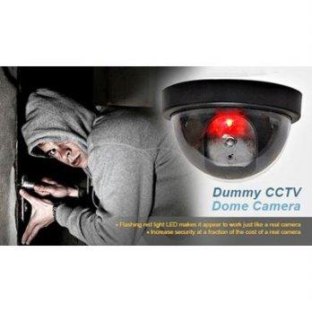 CAMERA CCTV DUMMY - KAMERA CCTV PALSU BENTUK DOME MIRIP SEPERTI ASLINYA (untuk Mengeretak Maling)