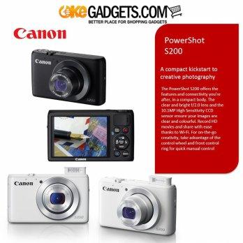 CANON PowerShot S200 10.1 Megapixel 24mm ultra-wide angle 5x zoom lens and 9x ZoomPlus