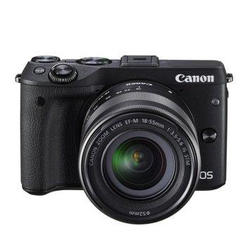Canon EOS M3 Kit EF-M 18-55 IS STM - Hitam