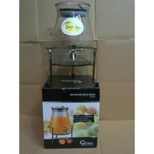 Decanter (Juice Jar) With Rack Oxone / Botol Jus Kaca Bening OX-332